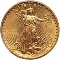 1922 $20 St. Gaudens PCGS MS62