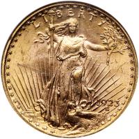 1923 $20 St. Gaudens NGC MS63