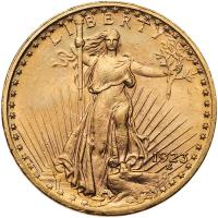 1923 $20 St. Gaudens PCGS MS63