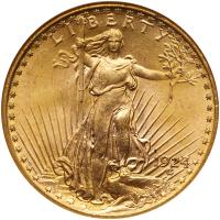 1924 $20 St. Gaudens NGC MS64