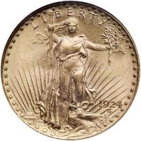 1924 $20 St. Gaudens NGC MS64