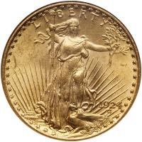 1924 $20 St. Gaudens NGC MS64