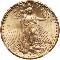 1924 $20 St. Gaudens NGC MS63