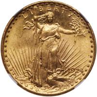 1924 $20 St. Gaudens NGC MS63