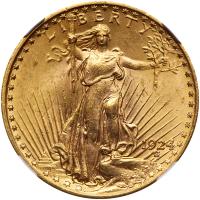 1924 $20 St. Gaudens NGC MS63