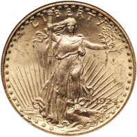 1924 $20 St. Gaudens NGC MS62