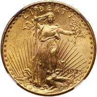 1925 $20 St. Gaudens NGC MS64