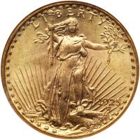 1925 $20 St. Gaudens NGC MS63