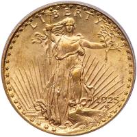 1925 $20 St. Gaudens PCGS MS63