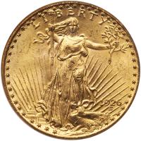 1926 $20 St. Gaudens PCGS MS63