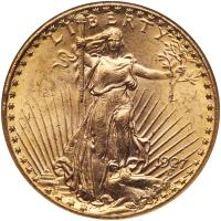 1927 $20 St. Gaudens NGC MS64