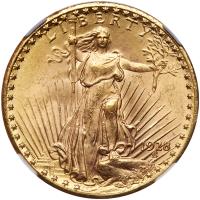 1928 $20 St. Gaudens NGC MS64