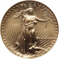 1987. $50.00 American Gold Eagle NGC MS70