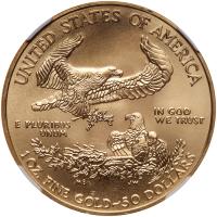 2009. $50.00 American Gold Eagle NGC MS70 - 2