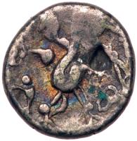 Eastern Europe. Imitating Philip II of Macedon. BI Drachm (2.82 g), 1st century BC. - 2