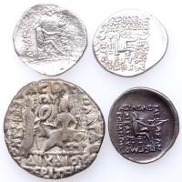 4-piece lot of Parthian Silver Coins - 2