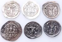 5-piece lot of Sasanian Silver Drachms - 2