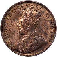 Canada. Cent, 1914 PCGS MS63 RB