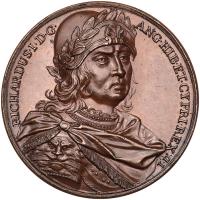 Great Britain. King Richard I Bronze Medal, (1731) PCGS Specimen 64