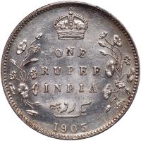 India-British. Rupee, 1903-B PCGS MS62 - 2