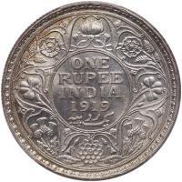 India-British. Rupee, 1919-B PCGS MS63 - 2