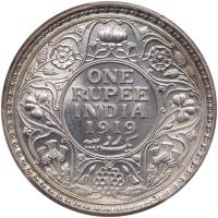 India-British. Rupee, 1919-C PCGS MS63 - 2