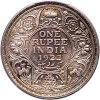 India-British. Rupee, 1922 (B) PCGS MS63 - 2