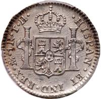 Mexico. Real, 1807/6-Mo TH PCGS About Unc - 2