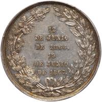 Mexico. Silver Medal, 1867 PCGS About Unc - 2