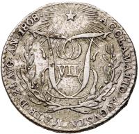 Spain. Silver Proclamation Medal, 1808 PCGS About Unc