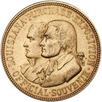 1904 Louisiana Purchase Exposition Official Souvenir Bronze Medal Unc