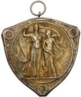 Louisiana Purchase Exposition Triangle Silvered Medal, 1904 PCGS About Unc