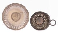 Worldwide. Pair of Silver Dishes From France: 30 Soles of 1792 and 5 Francs of 1830