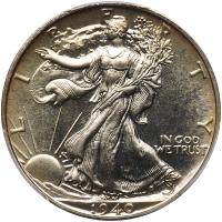 1940 Liberty Walking 50C PCGS Proof 67