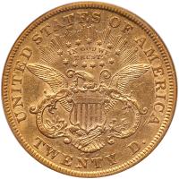 1874-CC $20 Liberty PCGS EF45 - 2