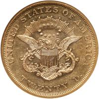 1861 $20 Liberty NGC AU55 - 2