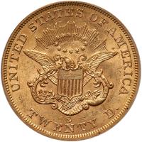 1863-S $20 Liberty PCGS AU55 - 2