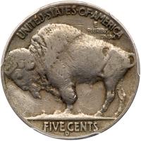 1937-D Buffalo 5C. 3 Legs PCGS VF20 - 2