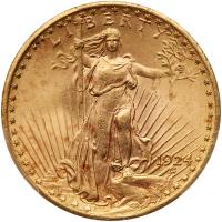 1924 $20 St. Gaudens PCGS MS64