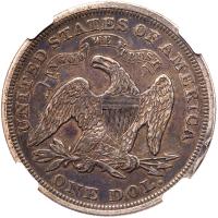 1870 Liberty Seated $1 NGC AU50 - 2