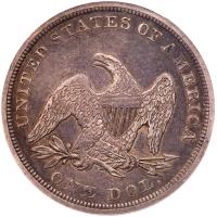 1843 Liberty Seated $1 PCGS EF45 - 2