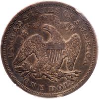 1871 Liberty Seated $1 PCGS EF45 - 2