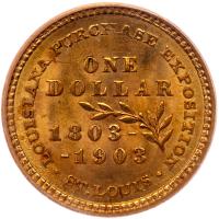 1903 Louisiana Purchase-Jefferson Dollar - 2