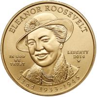 2014-W First Spouse Anna Eleanor Roosevelt $10 Gold Coin
