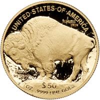 2010-W American Buffalo $50 Proof 1 Oz. Gold Coin - 2