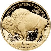 2014-W American Buffalo $50 Proof 1 Oz. Gold Coin - 2