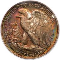 1946 Liberty Walking 50C. Dbld Die Rev PCGS MS64 - 2