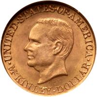 1917 McKinley Gold $1 NGC MS65