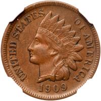 1909-S Indian Head 1C NGC AU58 BR