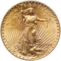 1928 $20 St. Gaudens PCGS MS64